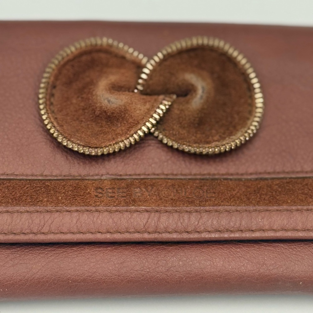 See By Chloe Suede and Leather  Wallet - Picture 3 of 9